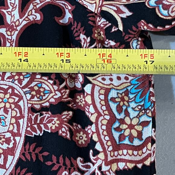 Anthropologie Women's Cady Mock Neck Paisley Tiered Tunic Dress Size Small - Picture 8 of 10